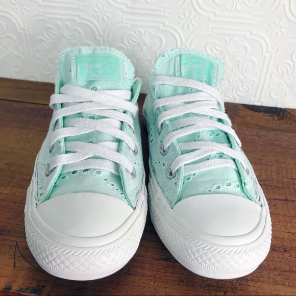 ❌SOLD❌ CONVERSE Chuck Taylors Eyelet Crochet Lace - Picture 5 of 12